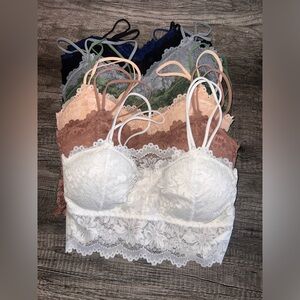 Lace bralette multiple colors